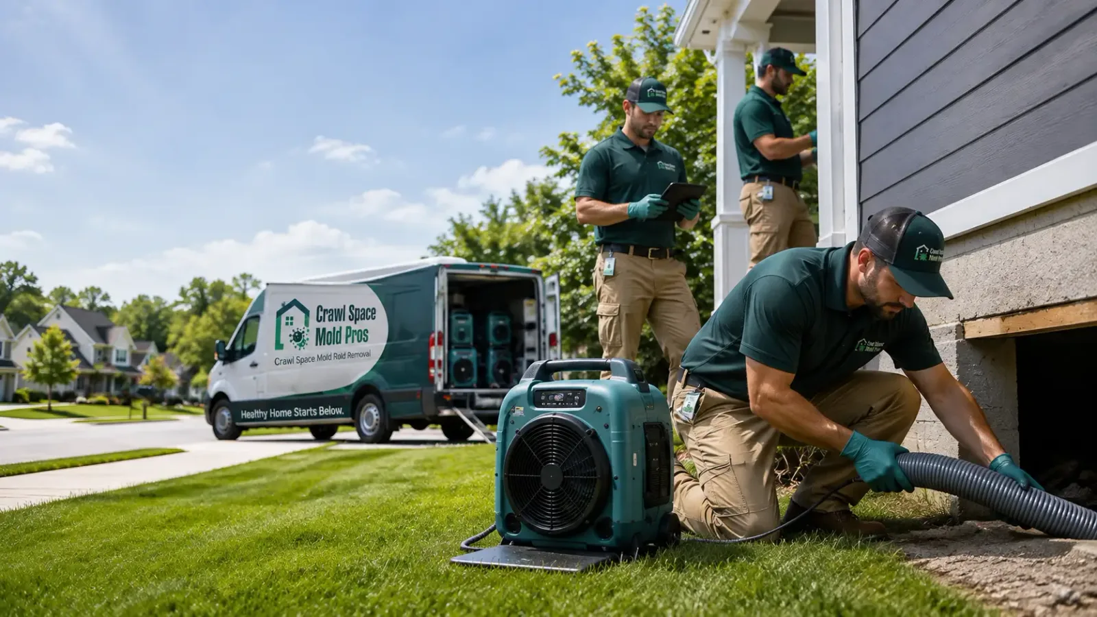 Crawl Space Mold Removal in Boxford, MA